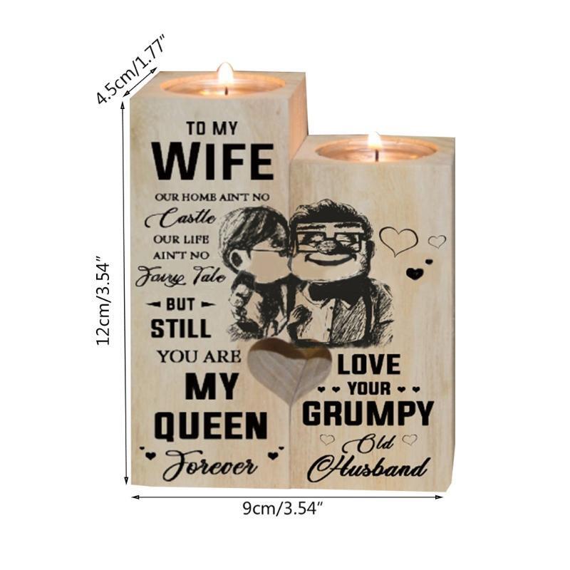 Candle Holder - for Wife - You are My Queen Forever - Gift for Birthday, Anniver