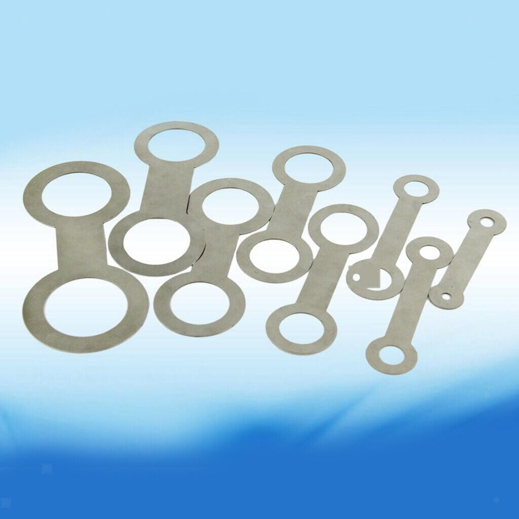 8pcs Stainless Saxophone Pads Repair Kit Sax Flat Pressure Pad Tools Replacement