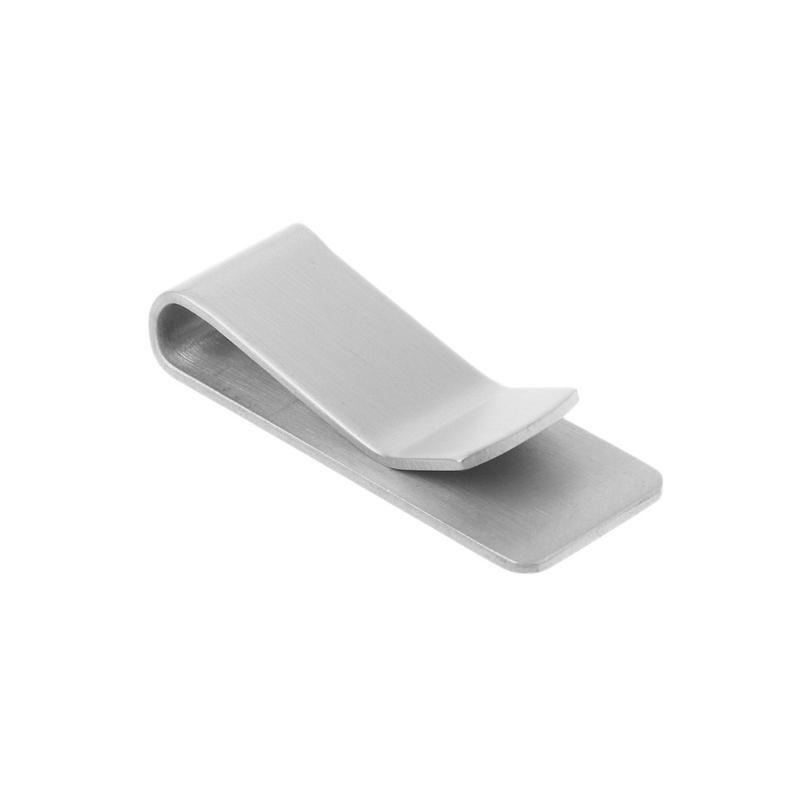 New Stainless Steel Money Clip Durable Metal Pocket Holder Wallet Credit Card