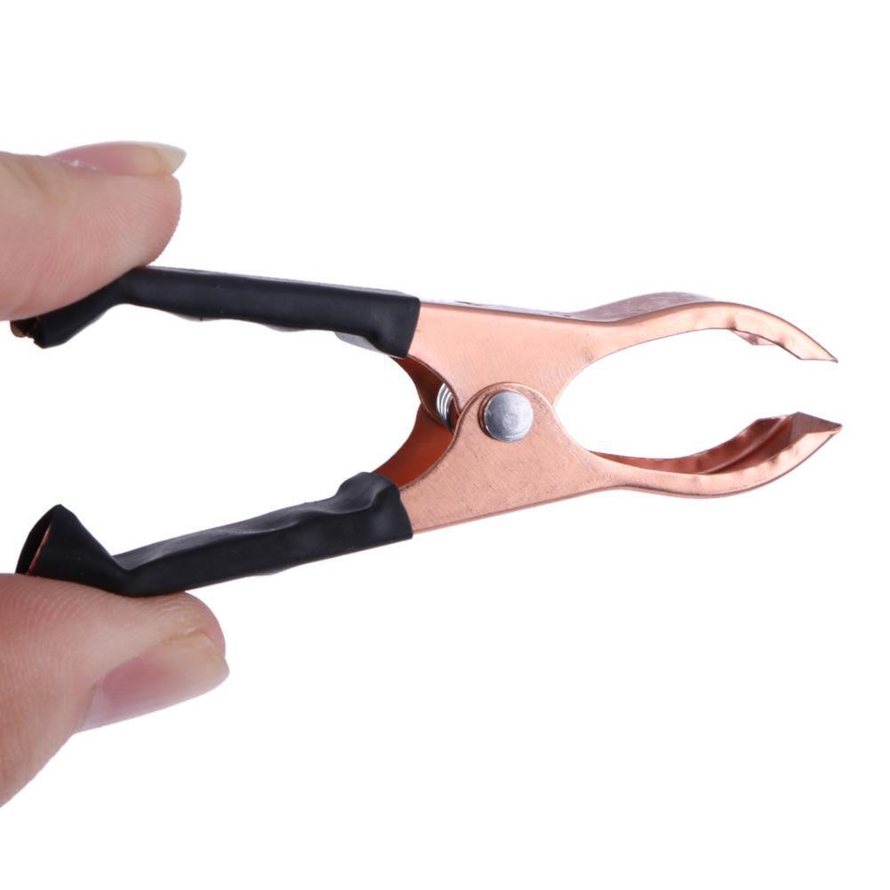 2Red+2Black 30A 72mm Copper Coated Car Battery Test Clips Alligator Clamps