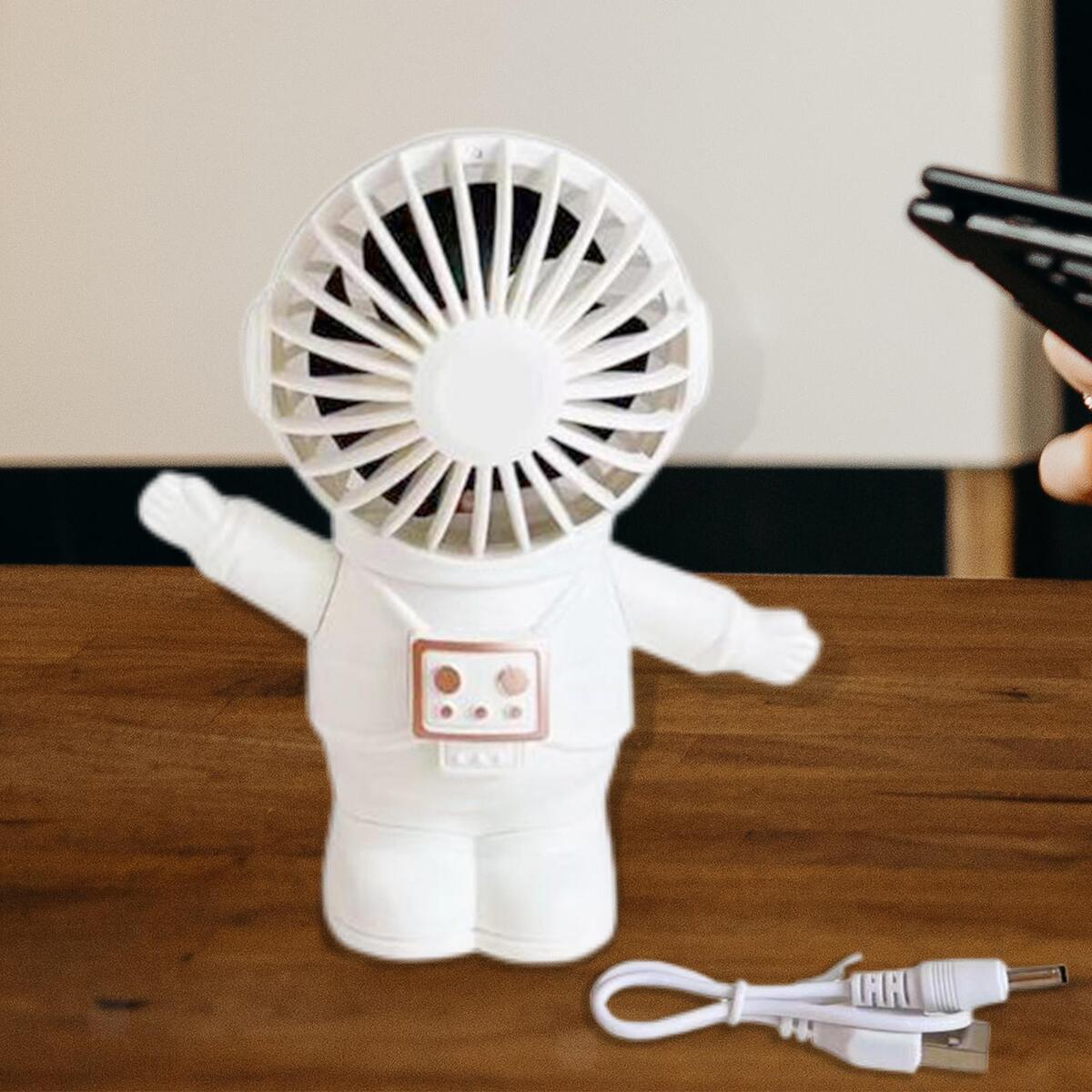 Spaceman Mini Small Portable Fan Makeup Face Fan for Office Travel Dorm