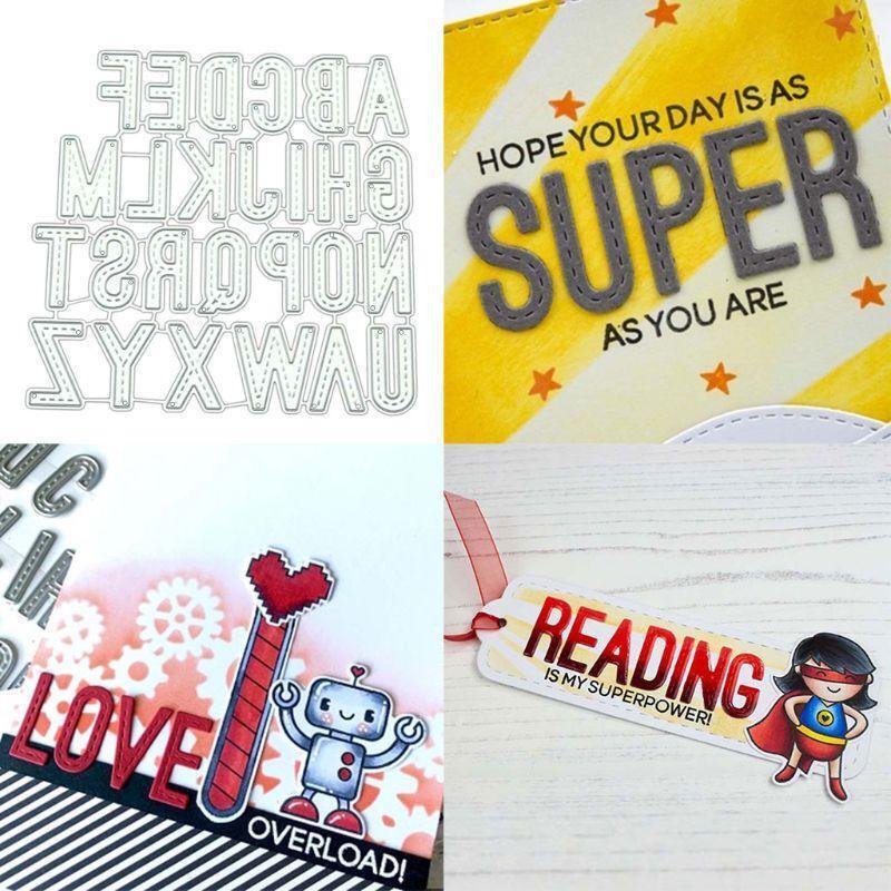Letters DIY Metal Cutting Dies Stencil Scrapbooking Album Paper Card Craft Decor