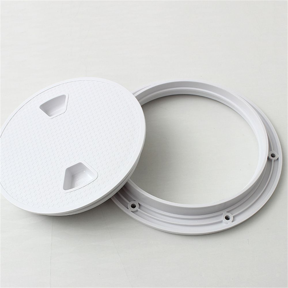 Round White Non-slip Access Hatch Deck Cover Lid Marine Sailing Inspection Boat