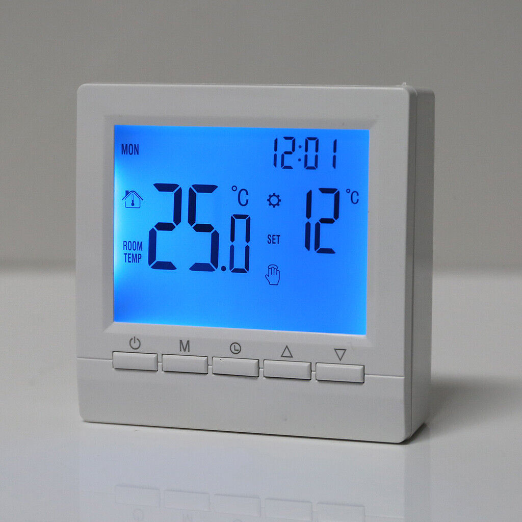 Digital Gas Boiler Thermostat 3A Weekly Programmable Room Temperature Controller