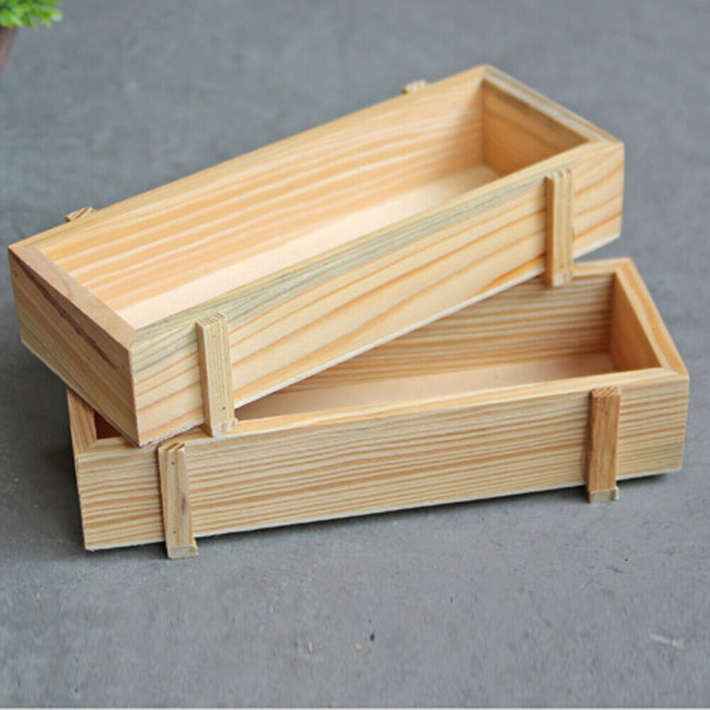 Burlywood Garden Flower Planter Succulent Rectangle Plant Storage Case