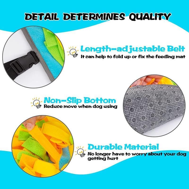 Pet Snuffle Feeding Mat Dog Interactive Sniffing Puzzle Mats Slow Feeder