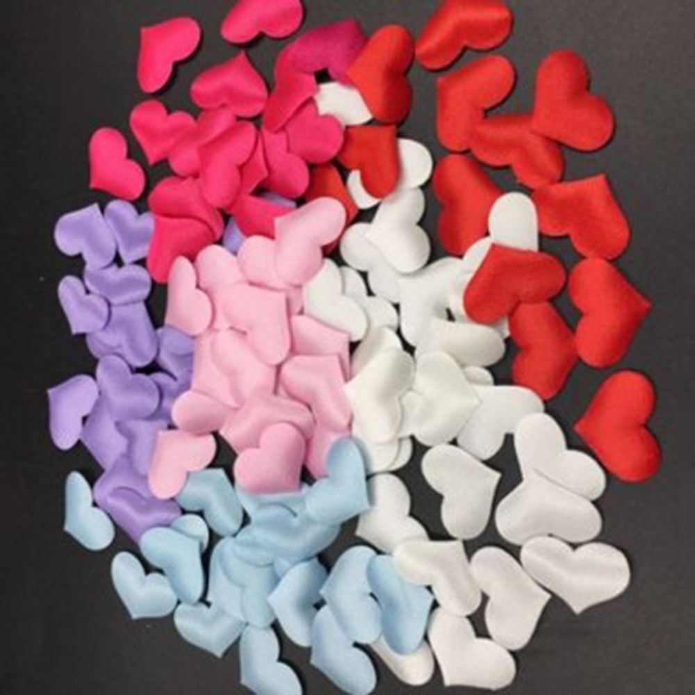 Decoration DIY Love Heart Throwing Rose Petals Wedding Party Padded Fabric