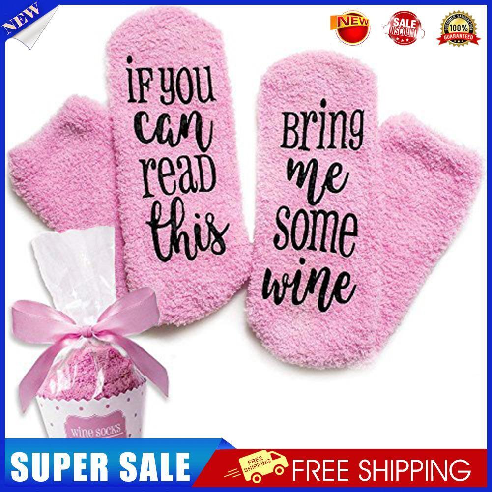 Thicken Women Coral Fleece Socks Calf Socks Absorb Sweat Sleep Socks (Pink)