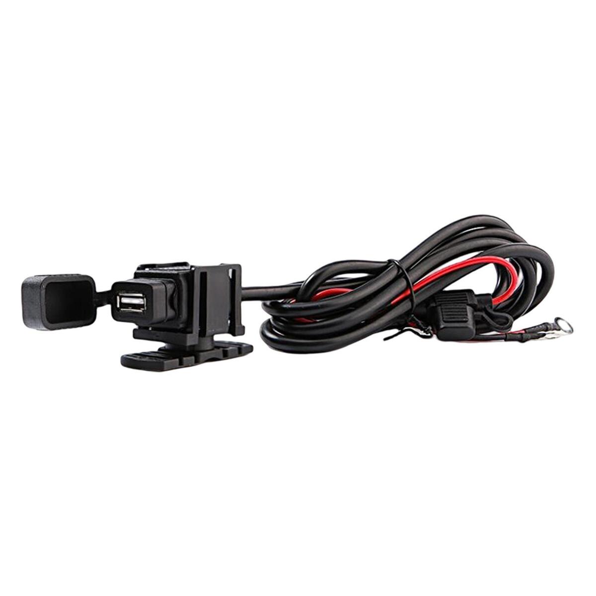 Motorcycle USB Charger Charging Cable Waterproof USB Port 12V-24V 5V 2.1A Phone