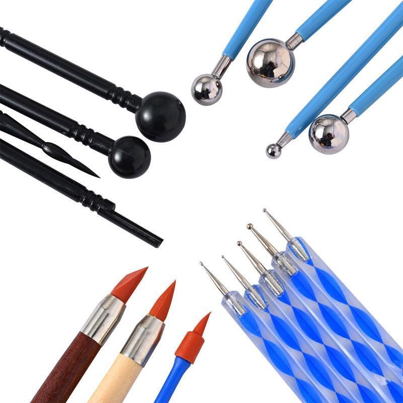 52Pcs Professional Pottery Clay Tools with Bag Dual-end Pottery Sculpting Tools