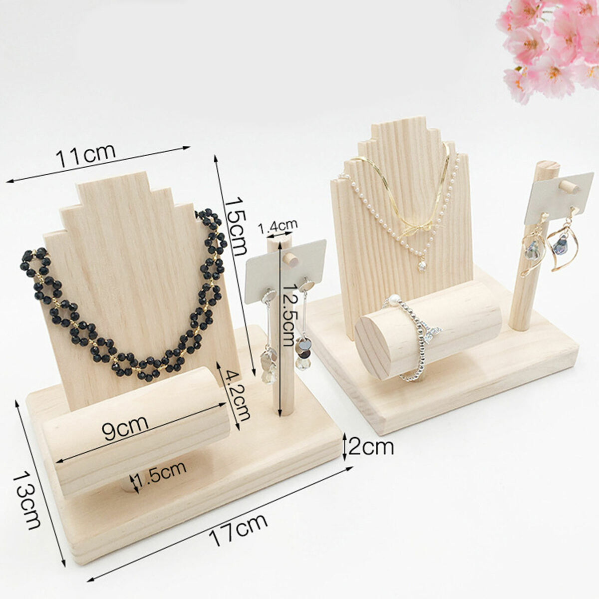 Jewelry Display Stand  Rack Showcase for Earrings Necklace Bangle