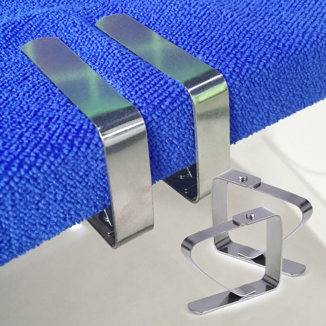 12x Stainless Tablecloth Clamp Table Cloth Cover Clip Holder Camping Party Li