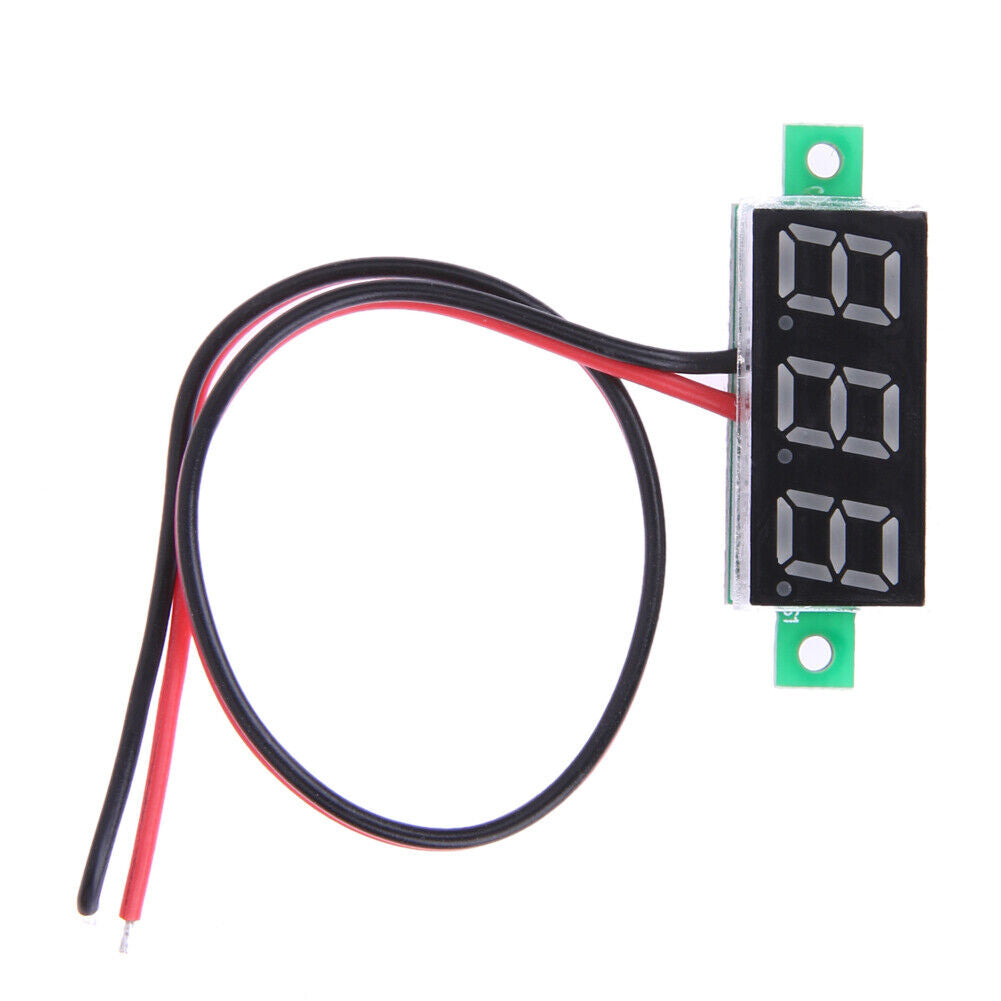 0.28inch LCD Two Wire 2.5-40V Red LED Digital DC Voltmeter Panel Meter