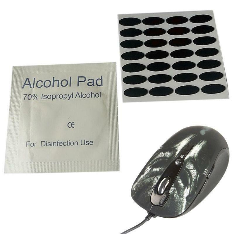 28Pcs 0.6mm 11.6x4.8mm DIY Mouse Feet Mouse Skates For A4tech X7 X-760 Mouse