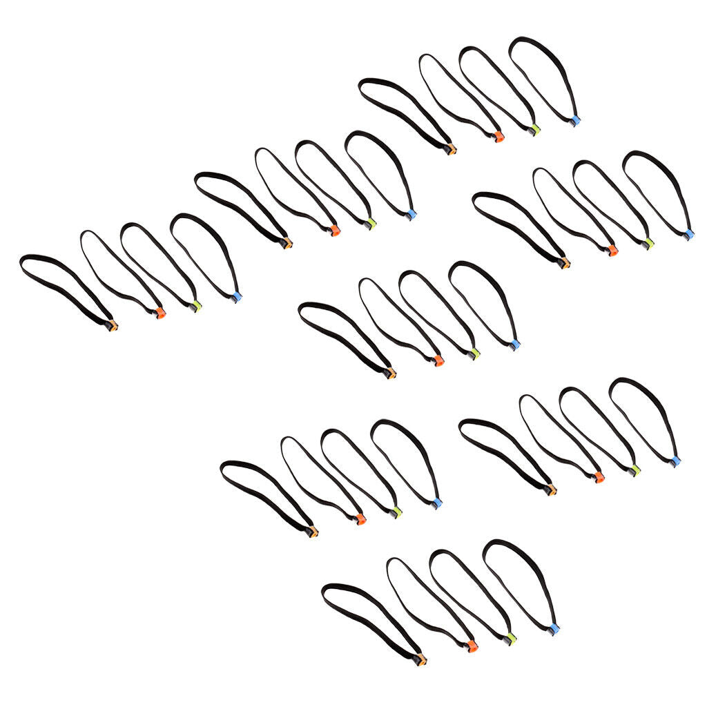 32 Pieces, Fly Fishing, Tippet Elastic, Tippet Spool Tenders, with Tippet Rings,