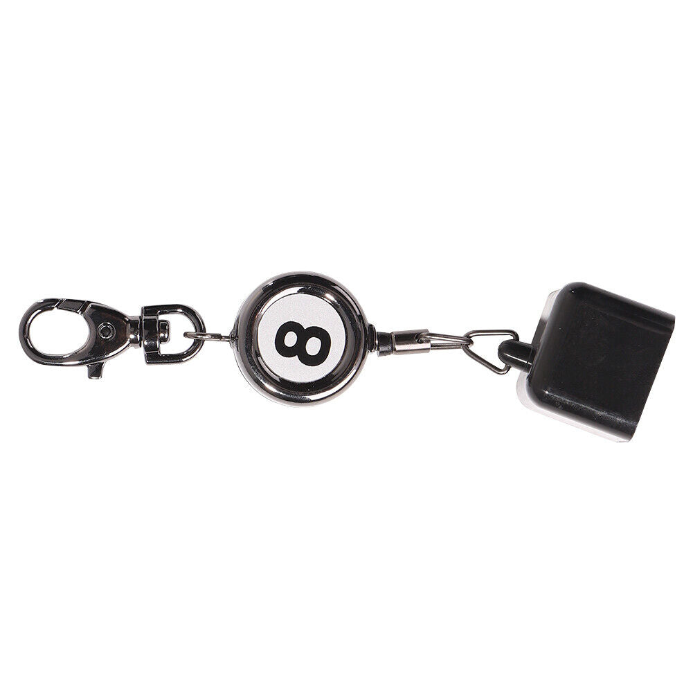 Portable Retractable Billiards Snooker Pool Cue Chalk Holder Clip Key Chain