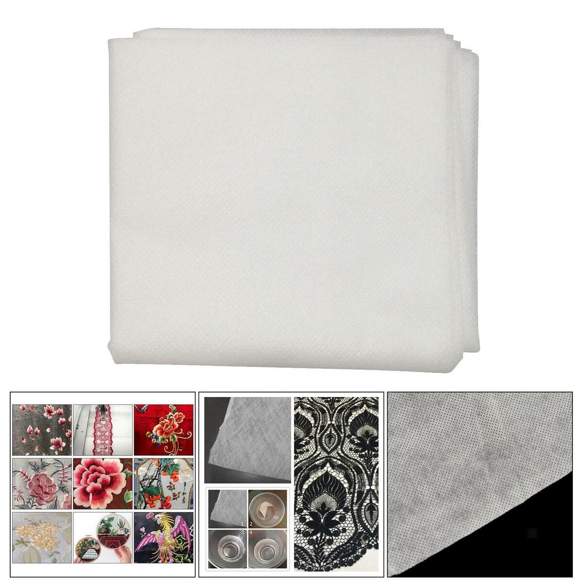 5Pcs Water Soluble Stabilizer for DIY Embroidery Backing Up Straightening