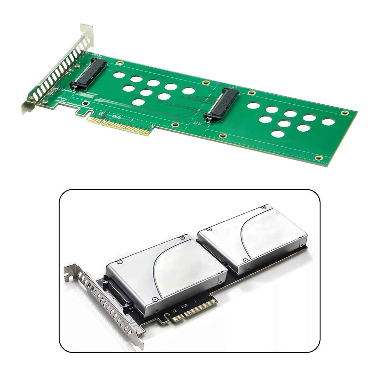 tachiuwa U.2 PCI-e ExpansionCard SFF-8639 to SSD Adapter Card, PCI-E 3.0 X8 SATA