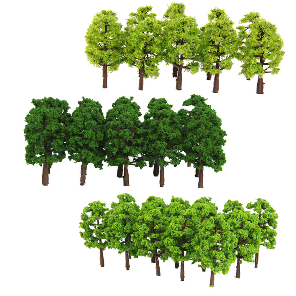 60Pcs 1:150   - Scenery Railway Forest Wargame 8cm/3.15"