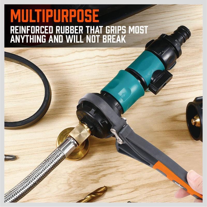 Strap Wrench Plumbing Grip Wrench Oil Filter Wrench Set with Max Dia 4" & 6"