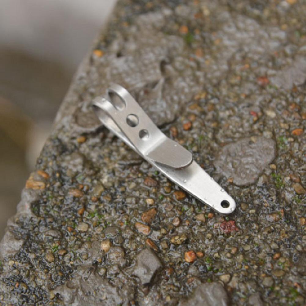 Mini Pocket Bag Suspension Clip Stainless Steel with Key Chain Carabiner