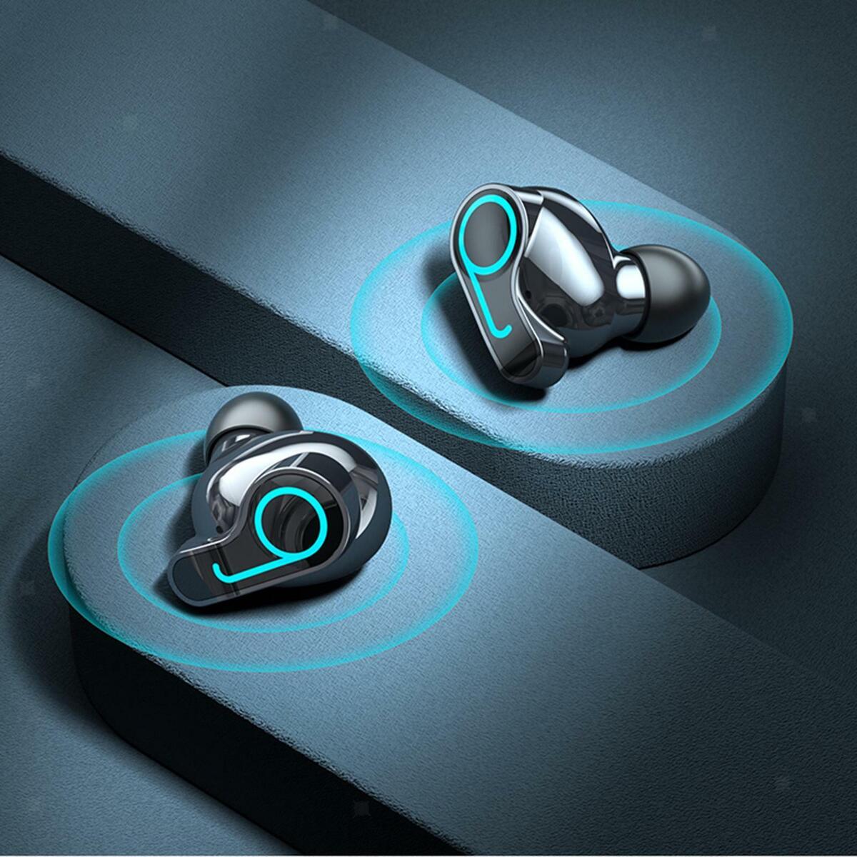 earplugs with Charging Case IPX7 Waterproof  2000mAh for Sports