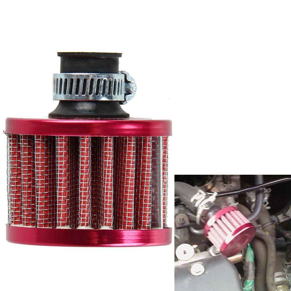 12mm Red Car Motor Cold Air Intake Filter Turbo Vent Crankcase Breather