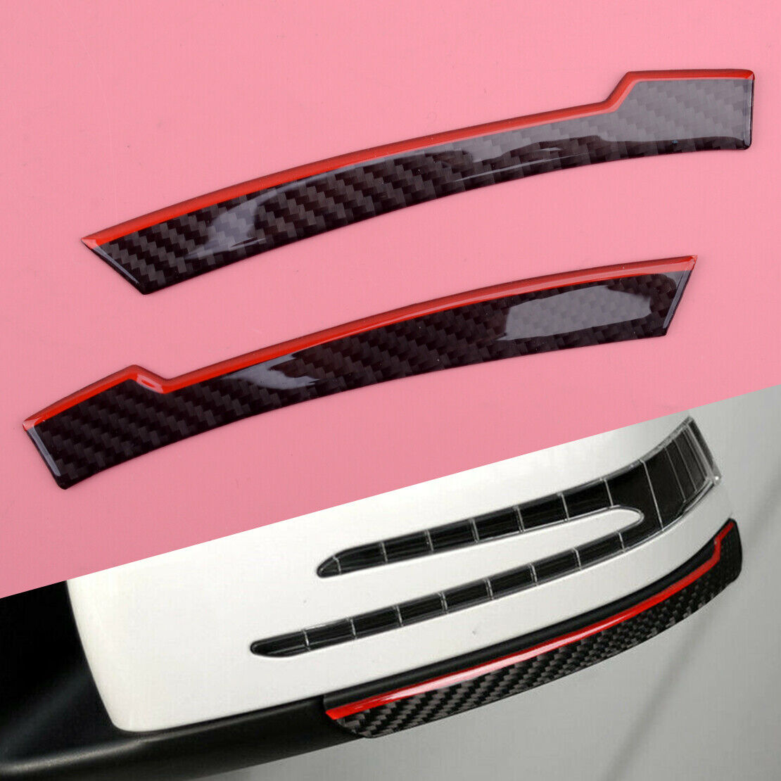 Rearview Side Mirror Stripe Protector Trim fit for Benz W204 W212 GLA GLK