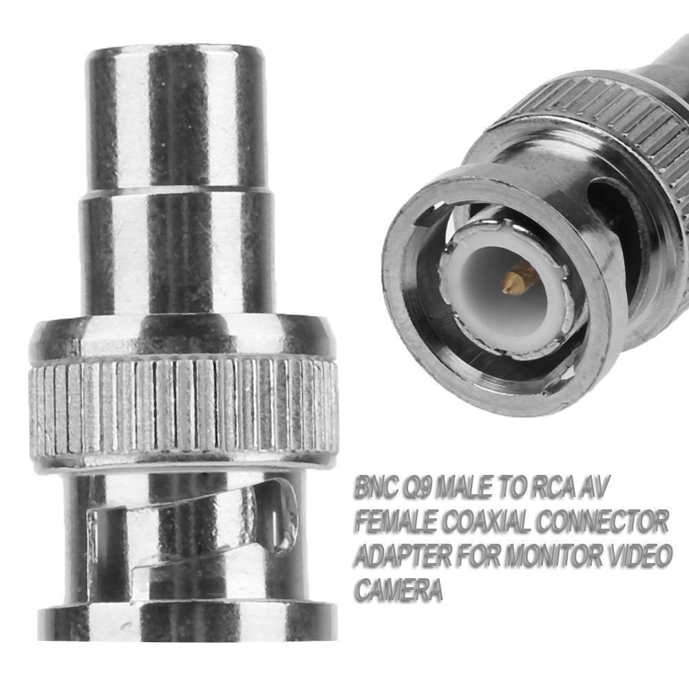 BNC Q9 Male to RCA AV Female Coaxial Connector Adapter for CCTV Camera