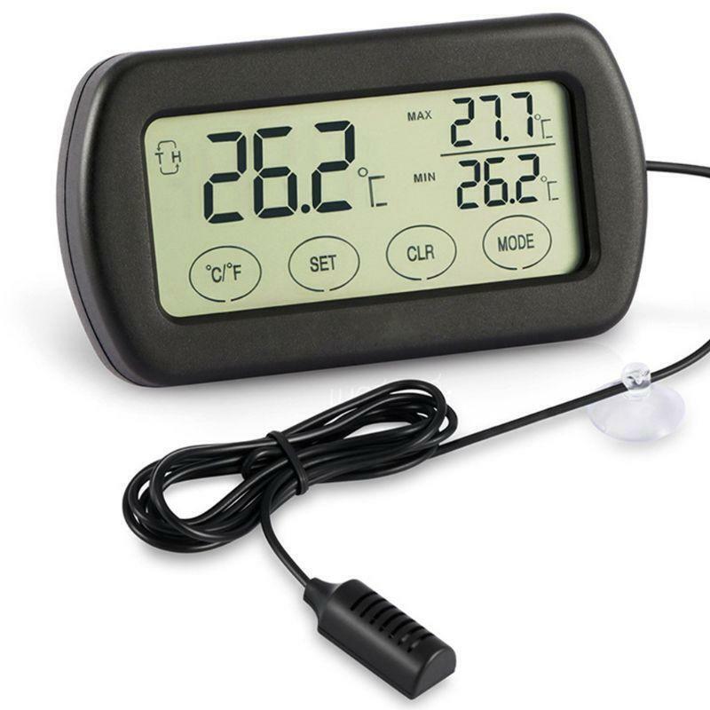 Large Screen Thermometer Hygrometer ?/? Max/Min Indoor Outdoor Incubator Monitor
