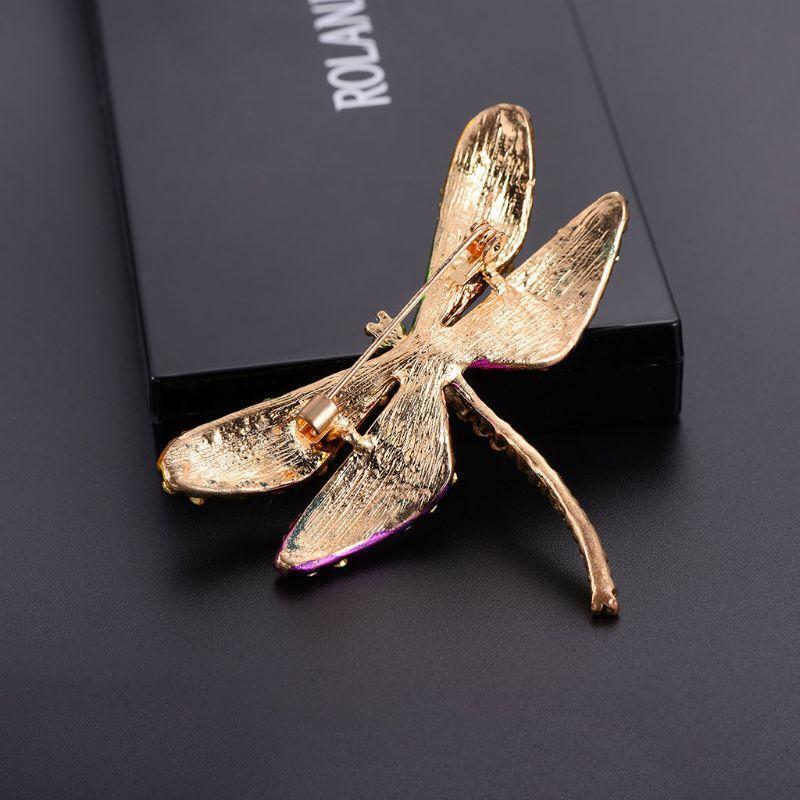 Dragonfly Brooch Insect Colorful Fashion Charms Jewelry Badge Banquet Scarf Pins
