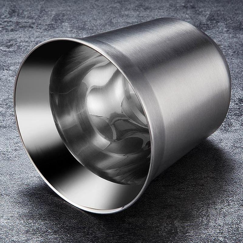 Double Wall Stainless Steel Coffee Cup 86ml Mini Wine Mug Espresso Cups