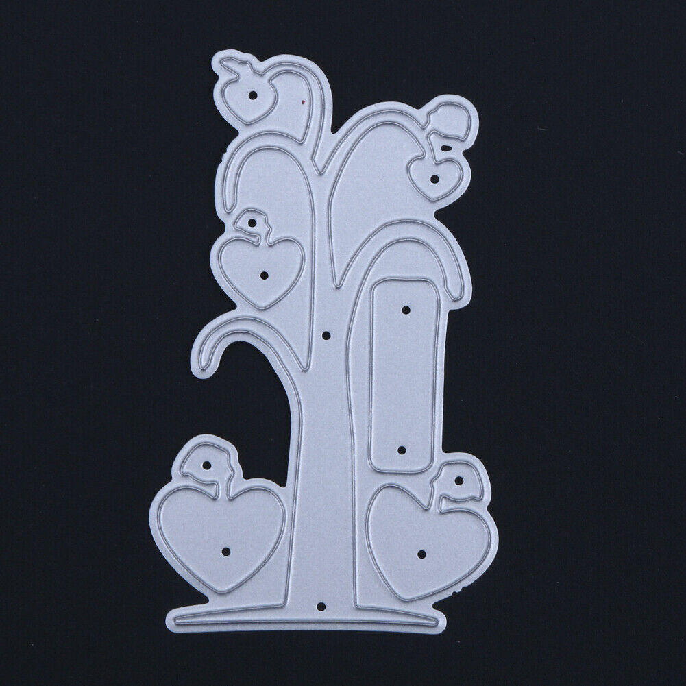 Love Heart Tree DIY Metal Stencil Scrapbook Craft Embroidery Cutting Die-14