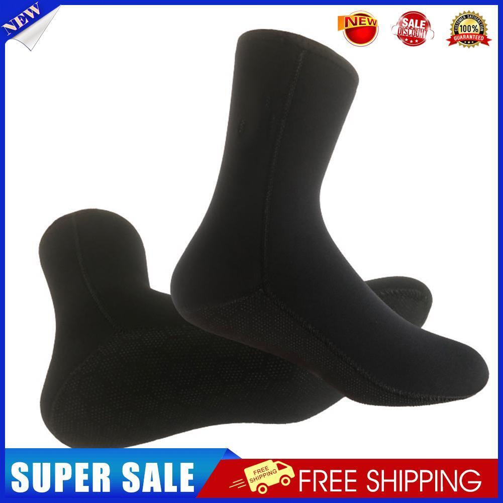 5mm Neoprene Diving Socks Women Men Non-slip Snorkeling Surfing Socks (XL)