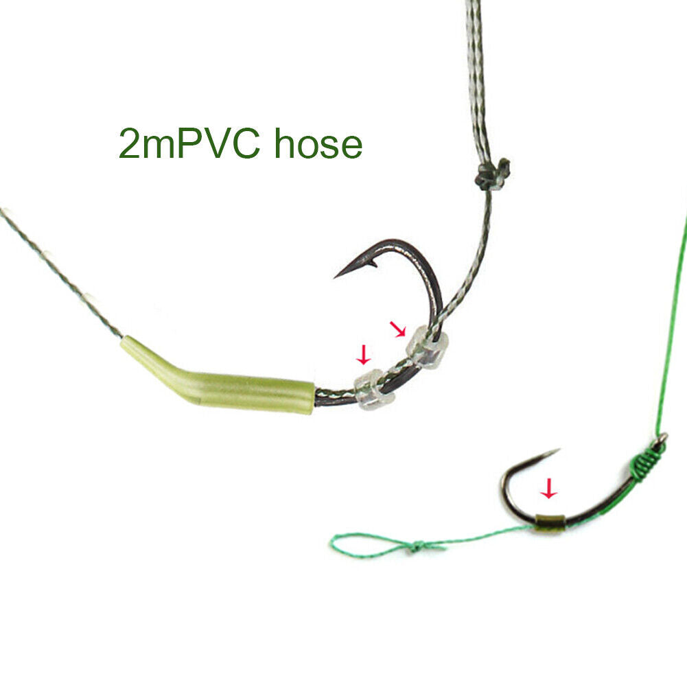 Soft Rubber Carp Fishing Rig Tube Sleeves Hook Lines Connector Fishing Tool