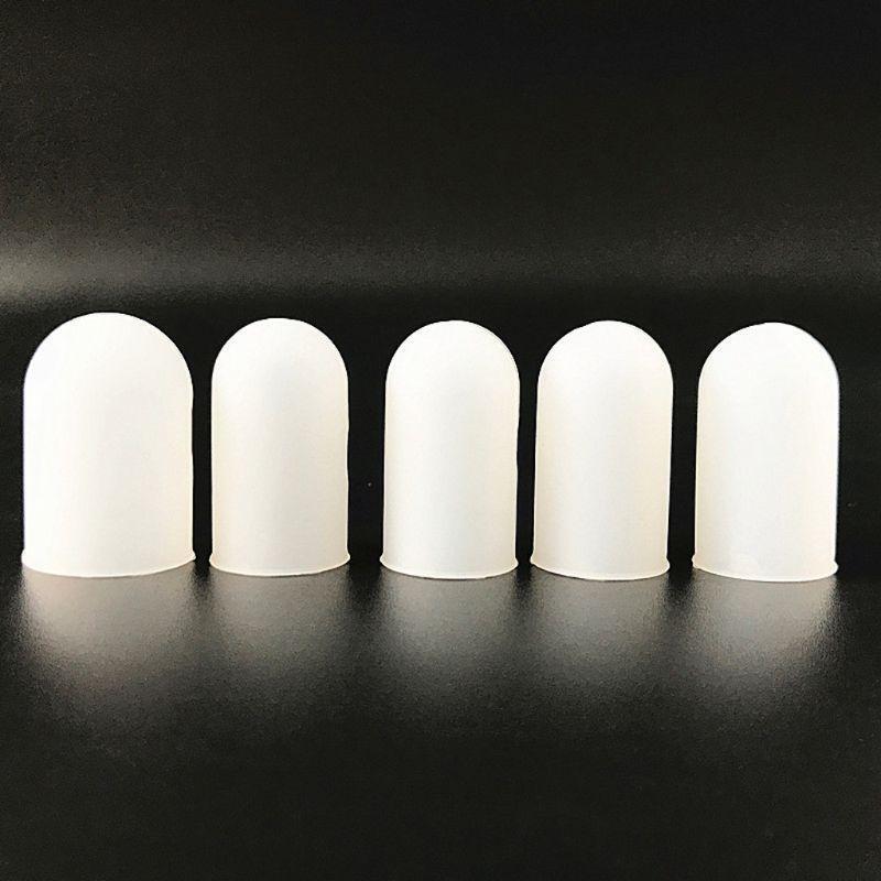 5Pcs Anti-dust Heat Resistant Anti Slip Silicone Finger Sleeves Jewelry Making