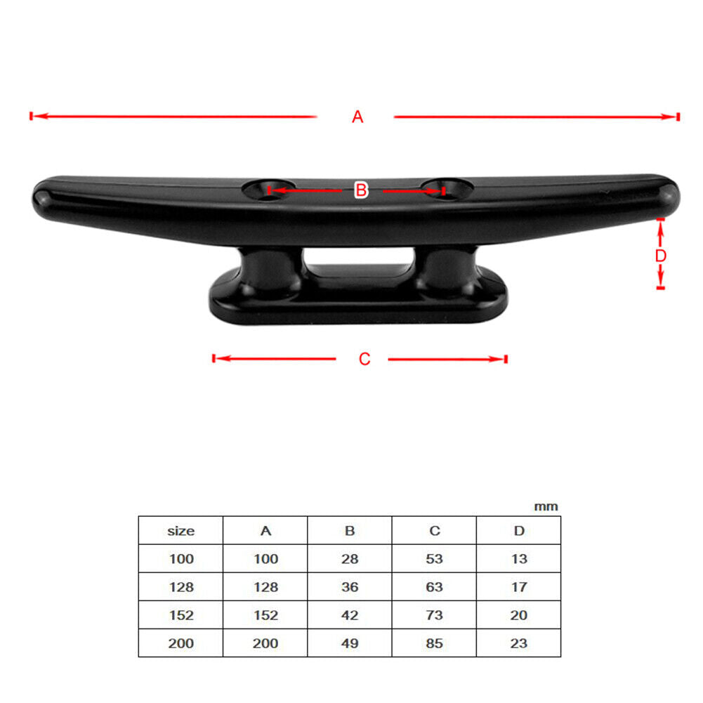 Outdoor Boat Ship Nylon Mooring Cleat Dock Deck Marine Base Bollard (200mm)