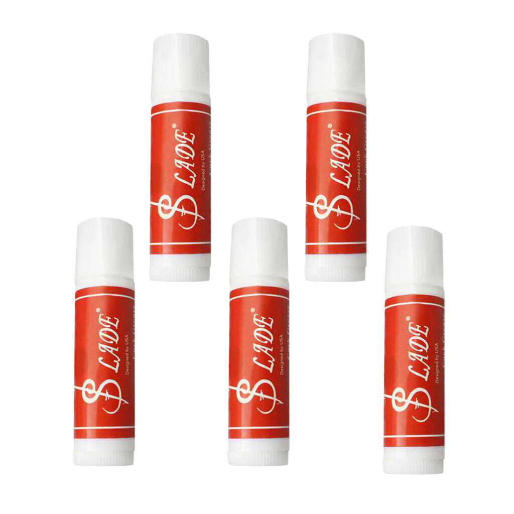 5 Tubes Cork Grease for Woodwind Instruments Flute Saxophone  New White