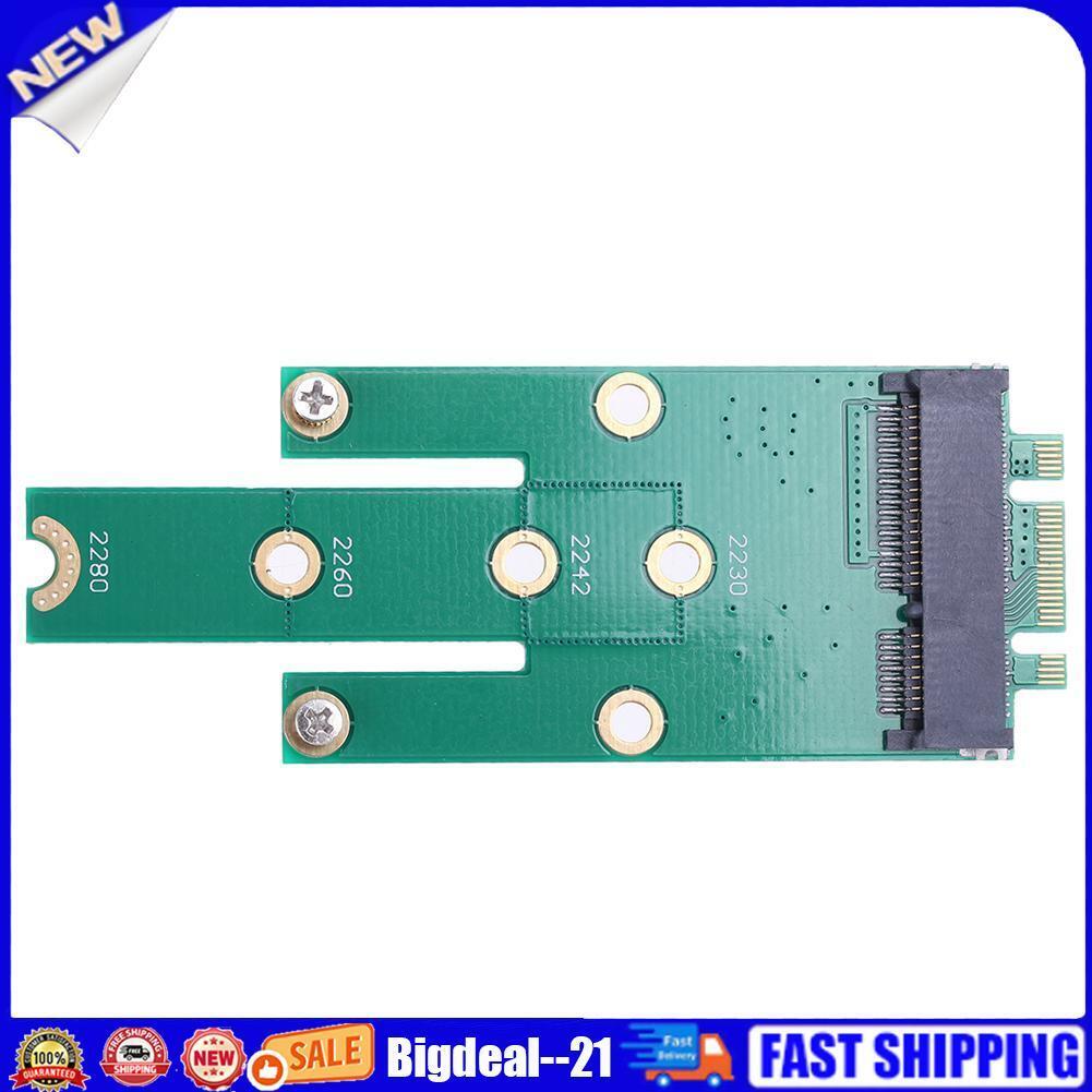 NGFF M.2 B + M Key to mSATA Mini PCI-E SATA 3.0 SSD Male Converter Card