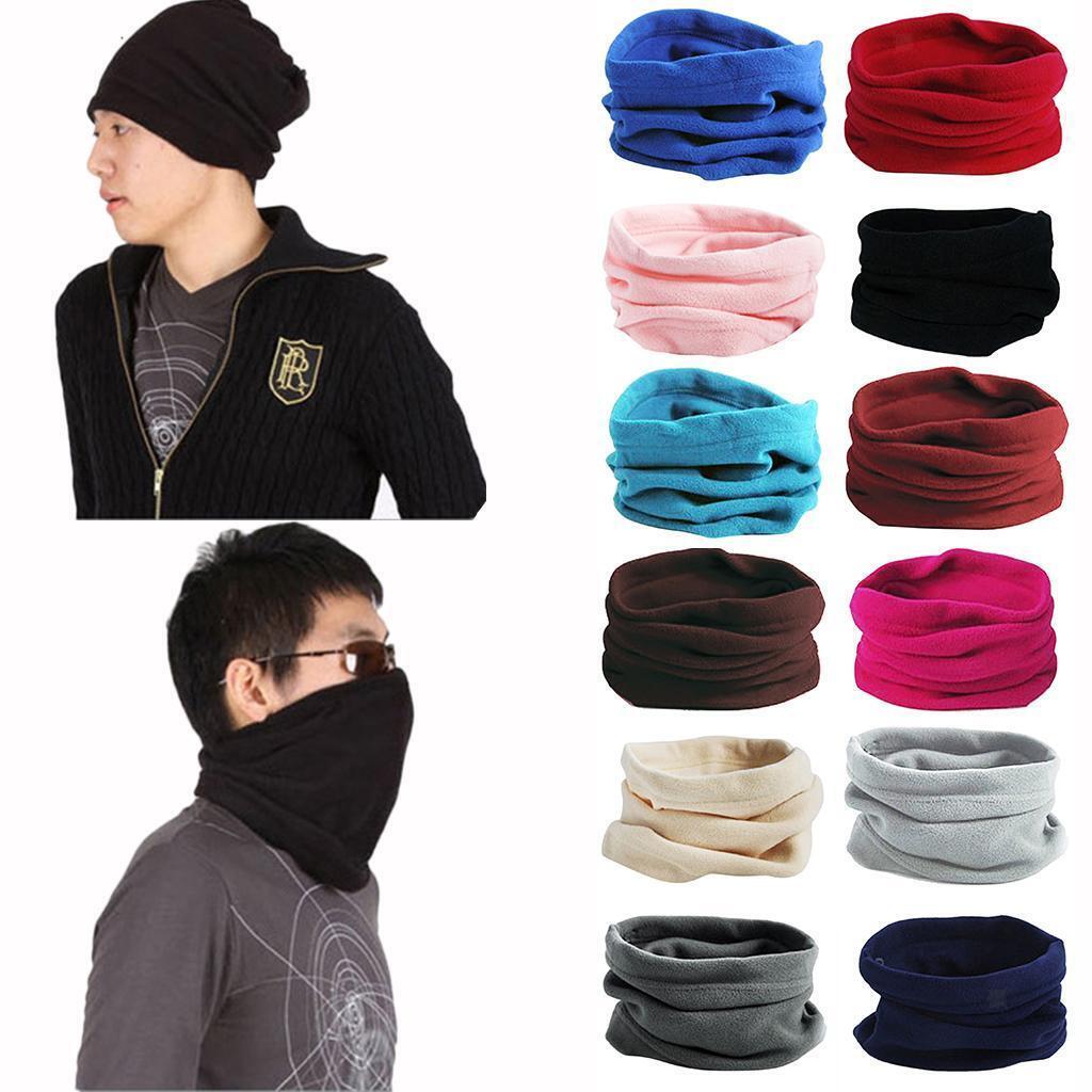 2x Neckwarmer Thermal Polar Fleece Snood Scraf for Motorbike Cycling Riding
