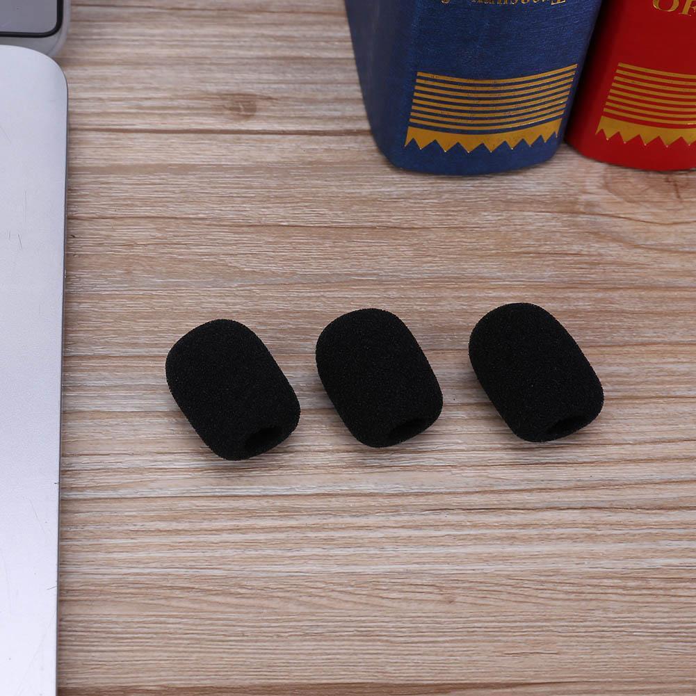 10pcs 30mm Soft Elastic Sponge Microphone Head Cover for Headset Sleeve Mic