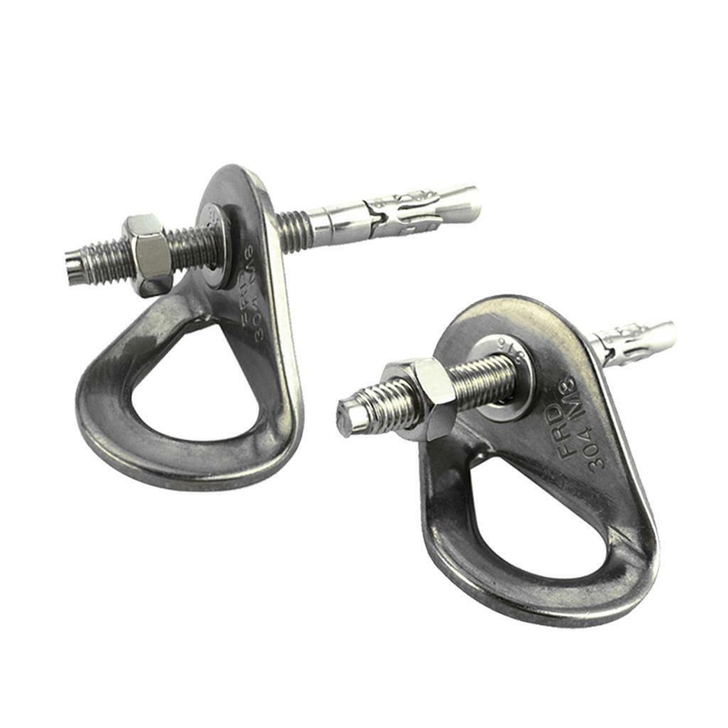 4pcs 8mm Rock Climbing Bolt Stainless Steel  Bolt Hangers Set 35 KN