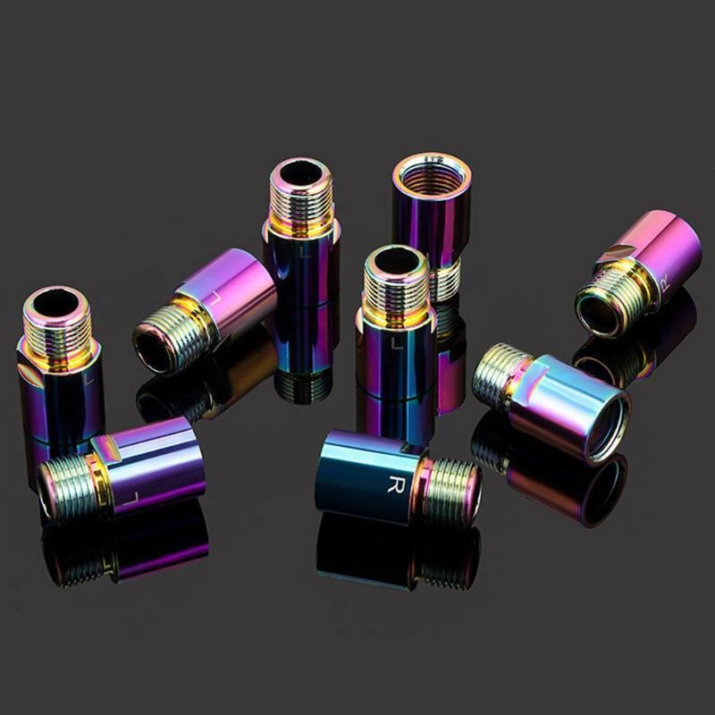 1 Pair Chrome-molybdenum Steel Bike Pedal Axle Extenders Extension Shaft Screws