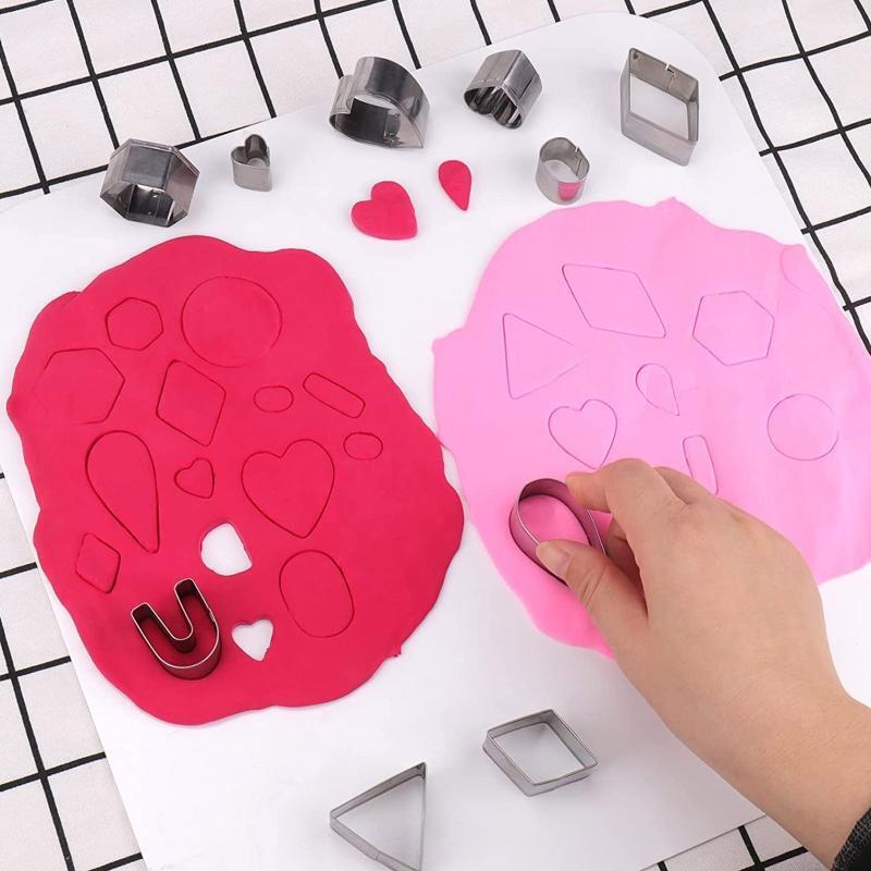 124 pcs/set Clay Earring Cutters Kit Clay Cutters for Polymer Clay Jewelry