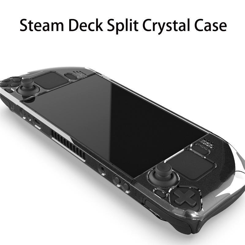 Clear Split Crystal Hard Case Full Coverage Protective Cover Skin for Steam Deck