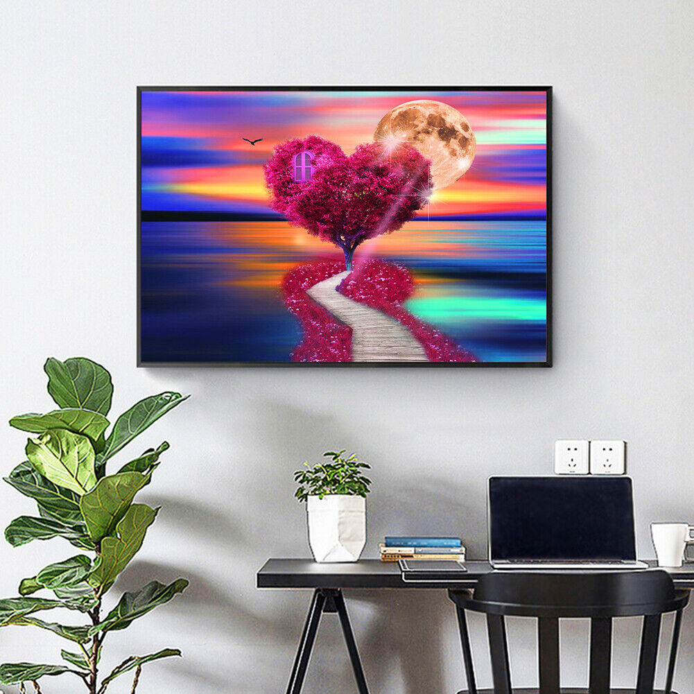 Heart Tree DIY Rhinestone Mosaic Picture Full Drill Diamond Painting Kit