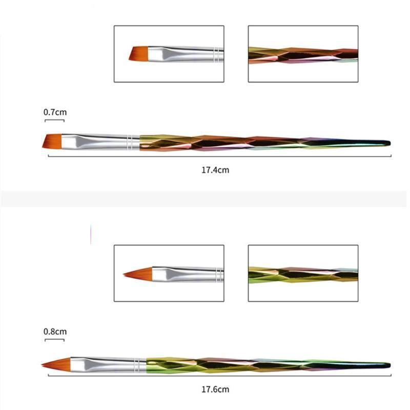 10 Pcs/Set Nail Art Dotting Flower Carving Brushes Nail Art Pen for Home Salon