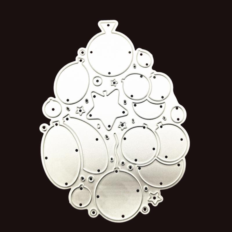 Balloon Star Metal Cutting Dies Stencil Scrapbooking DIY Album Stamp Paper Card