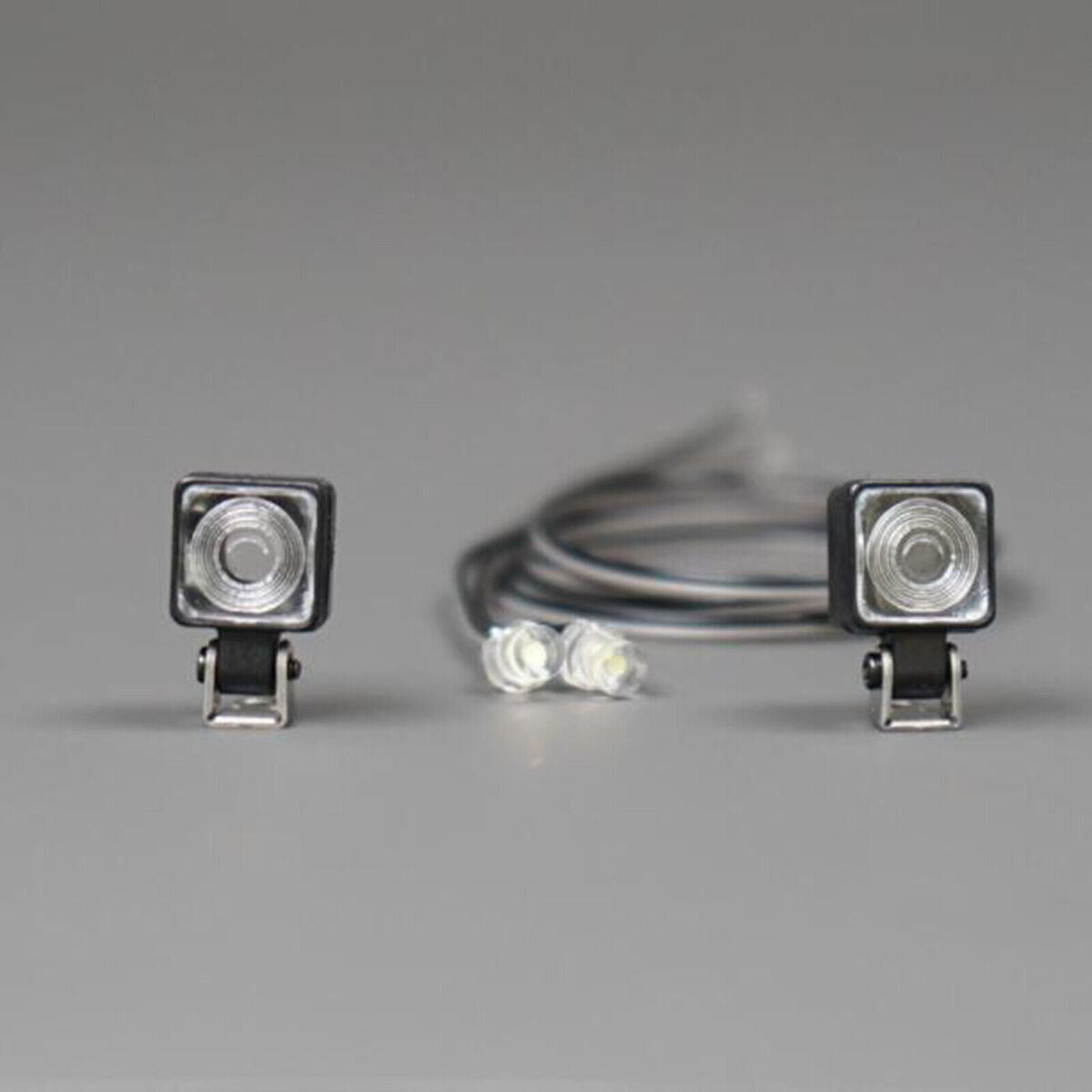 LED Square Spotlight D-01 Tow Head Light for 1/14 Tamiya Truck RC Car Accessory
