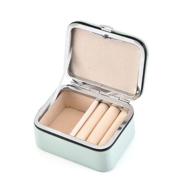 Mini Portable Jewelry Box Stud Earrings Jewellery Storage Organizer